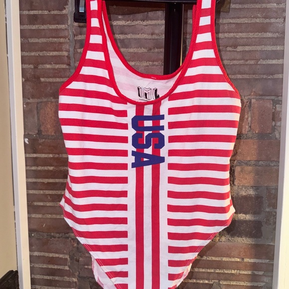 PARIS 2024 Olympics bathing suit/body suite vintage USA appeal - Picture 1 of 3